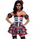 Costume Miss muerte squelette