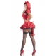 Déguisement Diablesse rouge avec jambières