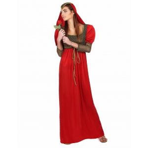 Robe m&eacute;di&eacute;vale rouge
