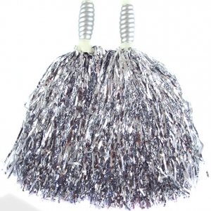 Pom Poms argent&eacute;s