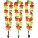 Collier de fleurs multicolores