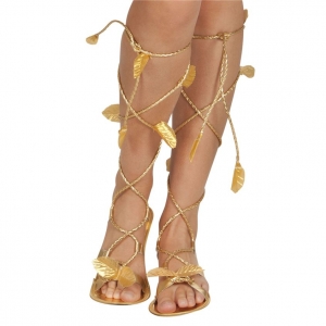 Sandales de d&eacute;esse dor&eacute;es