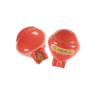 Gants boxe rouges gonflables