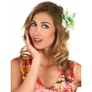 Barrette fleur rose Hawa&iuml;