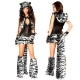 Costume zébre en fourrure