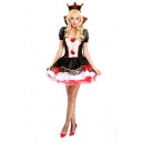 Costume dame de coeur avec couronne