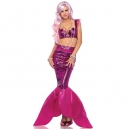 Costume la sir&egrave;ne noire avec couronne