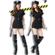 Costume la policière avec képi