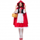 Costume petit chaperon rouge avec cape longue