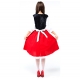 Costume petit chaperon rouge avec cape longue