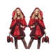 Costume petit chaperon rouge glamour avec cape