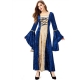 Costume Robe médiévale bleue et jaune
