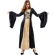 Costume Robe médiévale noire et jaune