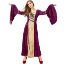 Costume Robe m&eacute;di&eacute;vale noire et jaune
