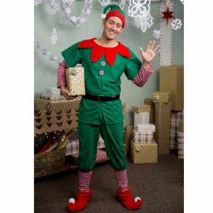 Costume Lutin du P&egrave;re no&euml;l