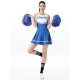 Déguisement pom-pom girl verte