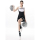 Déguisement pom-pom girl bleue