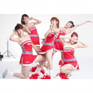 D&eacute;guisement pom-pom girl rouge