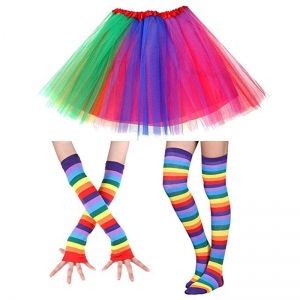 Accessoires ann&eacute;e 80 arc en ciel