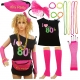 Ensemble tee shirt et accessoires années 80