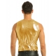 Déguisement Gilet Homme Disco brillant argenté M à XL