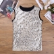 Déguisement Tee shirt Homme Disco sequin argenté M à XL