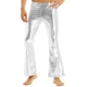 Déguisement Pantalon Homme patte d'éléphant Disco doré M à 2XL