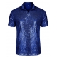 Déguisement Polo Homme Disco sequin noir S à XL