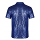 Déguisement Polo Homme Disco sequin noir S à XL