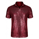 D&eacute;guisement Polo Homme Disco sequin bleu S &agrave; XL