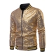 Déguisement Homme Disco Chemise brillante avec sequin doré S à XL