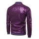 Déguisement Homme Disco veste zippée sequin doré S à 2XL