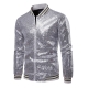 Déguisement Homme Disco veste zippée sequin bleu S à 2XL