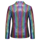 Déguisement Homme pantalon Disco brillant arc en ciel M à 3XL