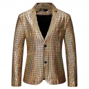 D&eacute;guisement Homme Veste Disco brillant arc en ciel M &agrave; 3XL