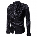 D&eacute;guisement Homme Veste Disco sequins noirs S &agrave; 2XL