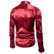 Déguisement Homme Disco Chemise jabot satin doré M à XL
