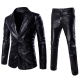 Déguisement Costule Homme Disco brillant doré S à 2XL