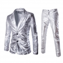 D&eacute;guisement Costume Homme Disco brillant noir S &agrave; 2XL