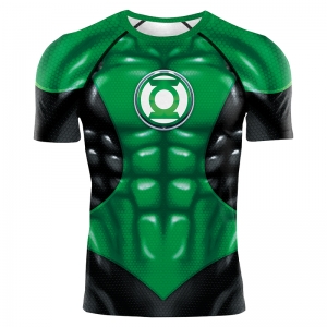 D&eacute;guisement Homme tee shirt green lanterne manches courtes S &agrave; 2XL