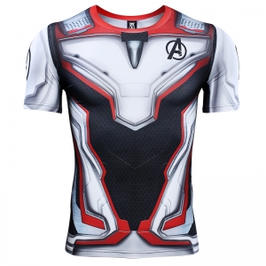 D&eacute;guisement Homme tee shirt Captain America manches courtes S &agrave; 2XL