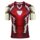 Déguisement Homme tee shirt Iron man manches courtes S à 2XL