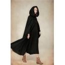 Costume manteau capeline cape m&eacute;di&eacute;vale bleu S & XL