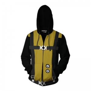 Sweat &agrave; capuche X-men noir et jaune