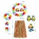 Costume ensemble hawai rouge