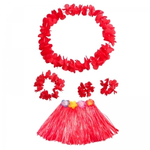 Costume ensemble hawai rouge pour enfant