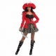 Costume pirate rouge et noir