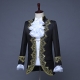 Déguisement veste noire chemise jabot de prince