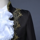 Déguisement veste noire chemise jabot de prince