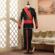 Déguisement ensemble blanc pantalon et veste de prince 
